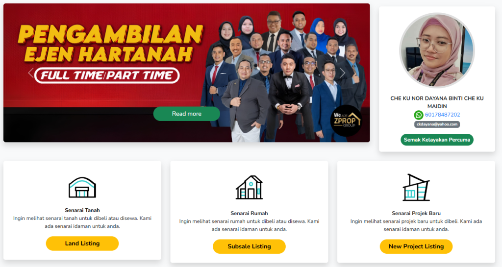 Perunding hartanah berdaftar bersama ServisPerundingHartanah.com. Sedia membantu anda dalam urusan jual beli & sewa rumah secara profesional dan telus.